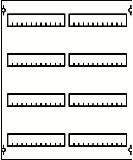 Striebel & John 2CPX077803R9999 2V0-150 VERDEELDOOS 4RE / 2FB, BH0 Verdelingspaneel Aantal rijen 4 1 stuk(s)