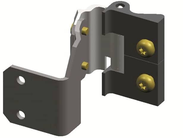 Striebel & John 2CPX046165R9999 RZ54P2 scharnier 180° voor segmentdeuren Scharnier Staal 1 stuk(s)