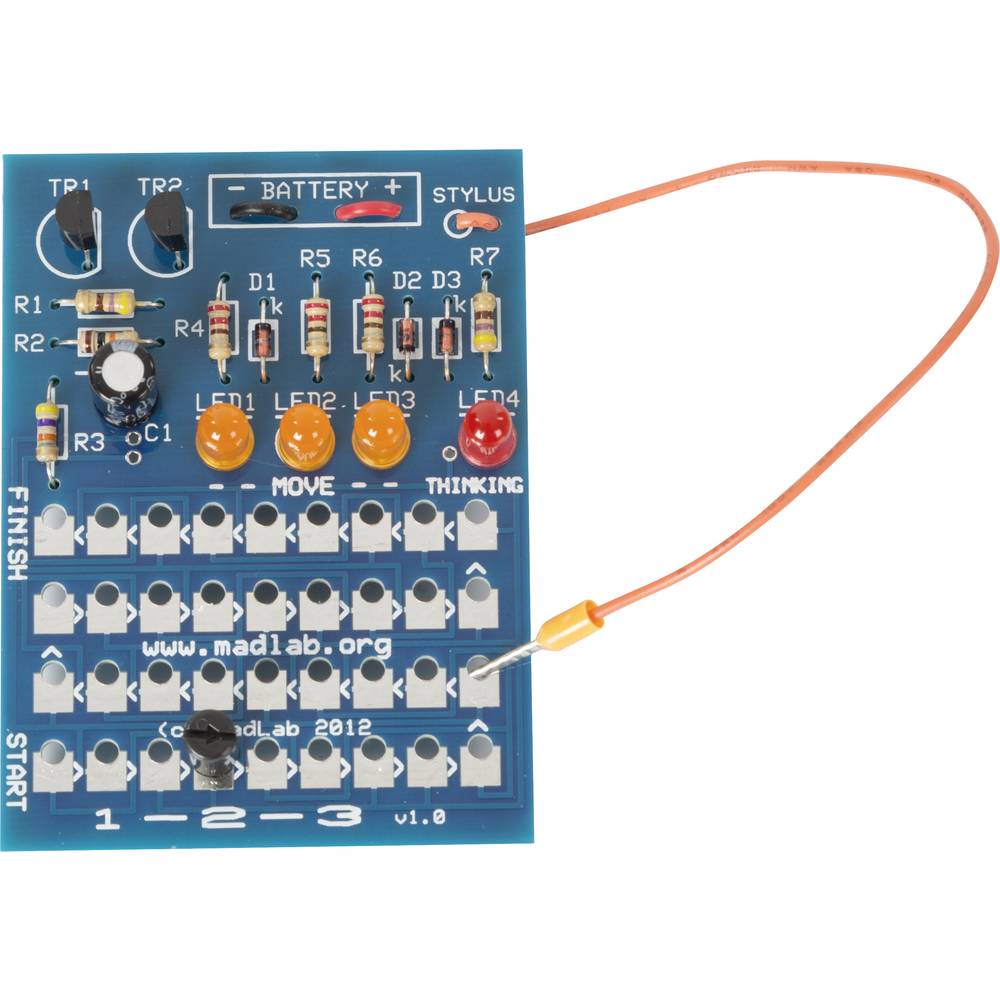 Whadda Elektronische Kit 1-2-3 Madlab 9v 70 X 50 X 16 Mm Blauw