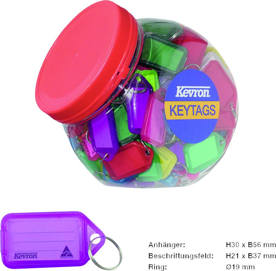 Basi Nyckelring färgad sorterad 1 set