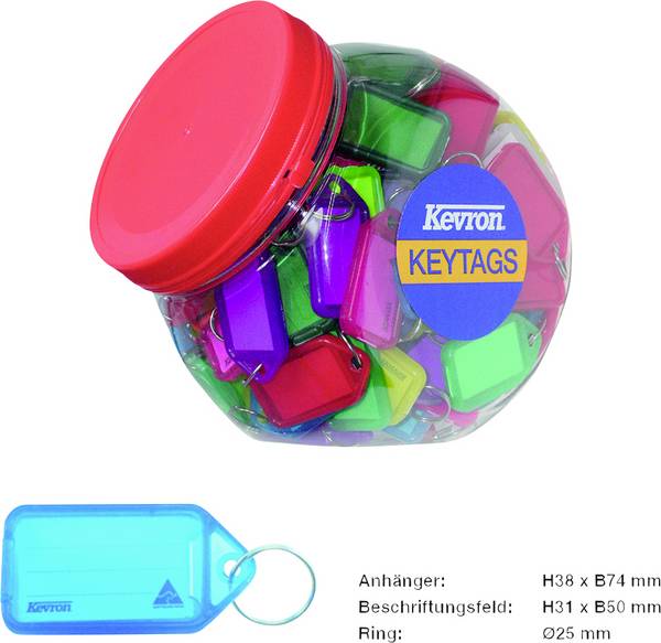 Basi 8530-9010  Sleutelhanger Diverse kleuren 70 stuk(s)