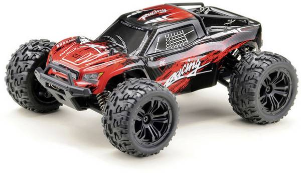 Absima Truck Racing Zwart/rood  1:14 RC auto Elektro Monstertruck 4WD RTR 2,4 GHz Incl. accu en laadkabel