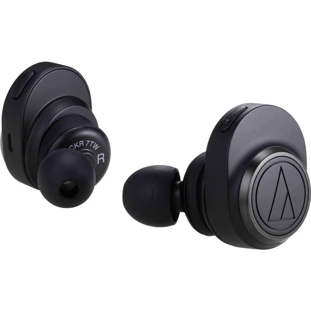 Audio Technica ATH-CKR7TW In Ear oordopjes Bluetooth Zwart Volumeregeling