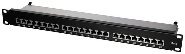 LogiLink NP0048 24 poorten Patchpaneel 483 mm (19") CAT 6 1 HE