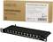 'Patchpanel Cat.6A Netwerksschakelaar: 12 poorten, afgeschermd, RJ45, geschikt voor hoge snelheden en betrouwbaarheid.'