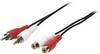 LOGILINK CA1037 Kabel; RCA-contrastekker x2,RCA-stekker x2; 5m; zwart - 1 stuk
