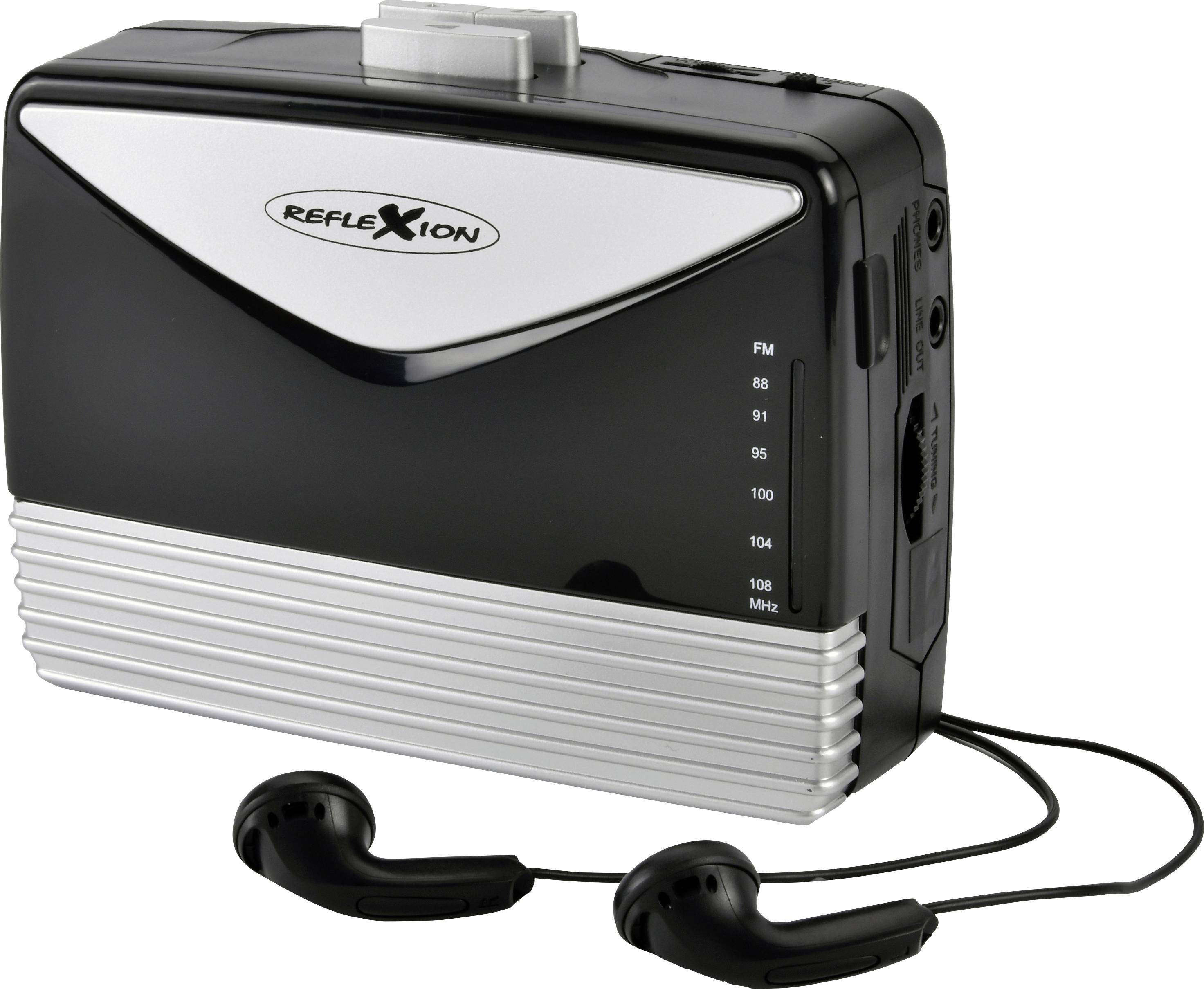 Reflexion CCR8014 Draagbare cassetterecorder met One Touch opname, AUX-IN, hoofdtelefoonaansluiting, microfoonaansluiting (23,5 x 14 x 5 cm), zwart Reflexion CCR8014 Draagbare cassetterecorder met One Touch opname, AUX-IN, hoofdtelefoonaansluiting, microfoonaansluiting (23,5 x 14 x 5 cm), zwart