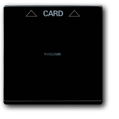 Zwart apparaat met het opschrift 'CARD' en twee pijlen omhoog.