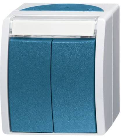 Busch Jaeger 1484-0-0374 Lichtschakelaar Blauw - Grijs