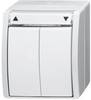 ABB 2CKA001085A1625 Schakelaar Met schakelaar IP44 Zuiver wit (RAL 9010), Wit