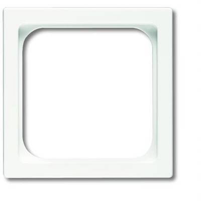 Lege vierkante witte lijst, mogelijk onderdeel van een elektrische wandcontactdoos afdekplaat.
