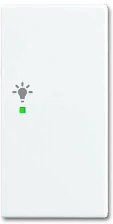 Busch-Jaeger 2-voudig Afdekking Wipschakelaar "licht" free@home Wit, Zuiver wit (RAL 9010) 2CKA006220A0365