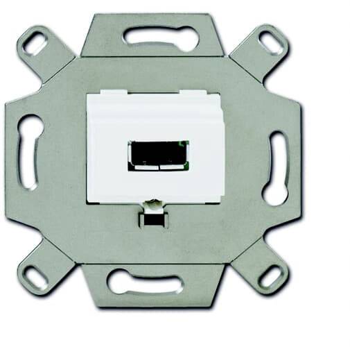 Busch-Jaeger 0230-0-0416 USB-laadbus IP20 Wit, Zuiver wit (RAL 9010)