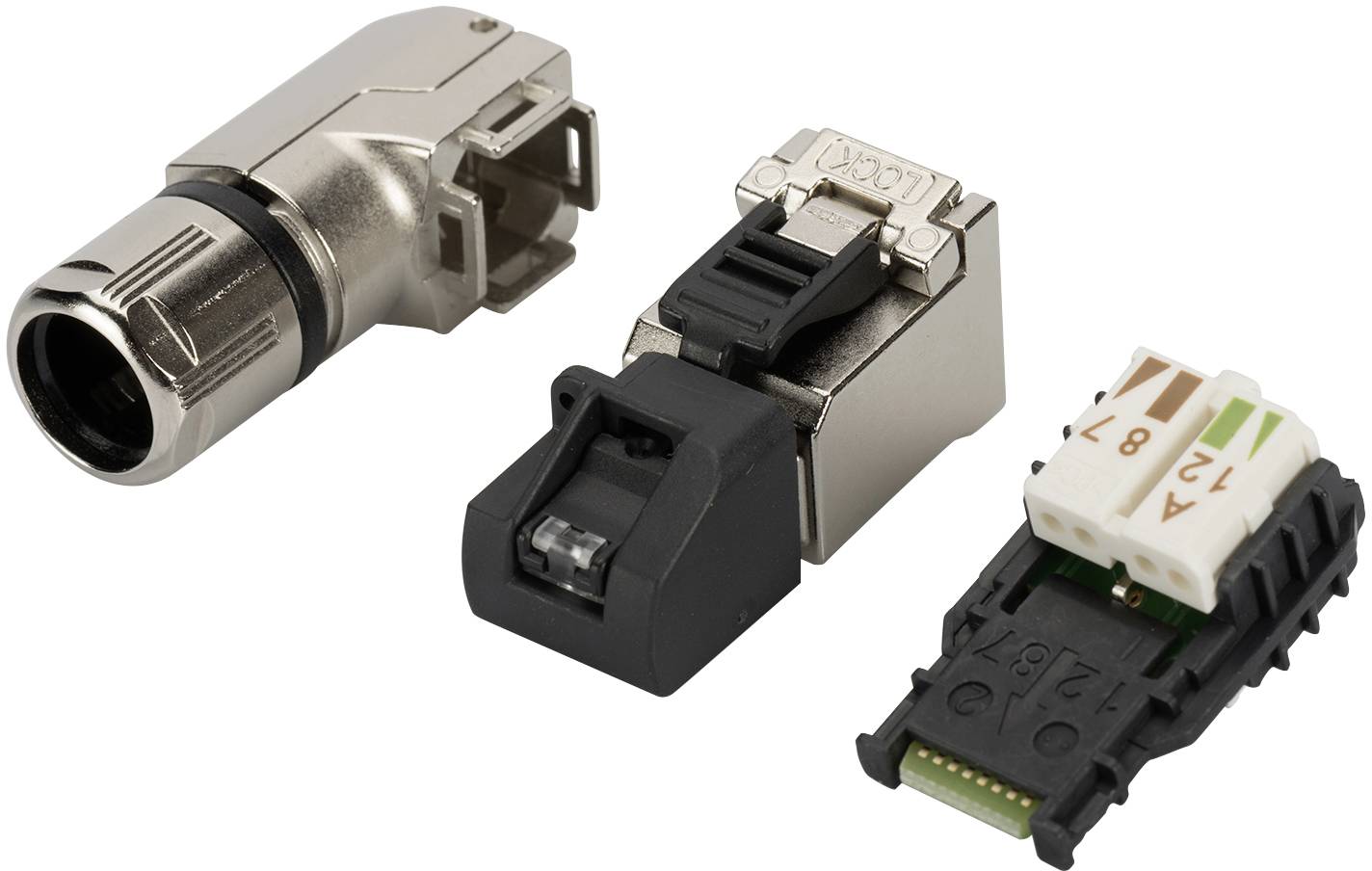 Digitus RJ45 Netwerk Adapter CAT 5, CAT 5e, CAT 6, CAT 6A [1x RJ45-stekker - 1x RJ45-stekker] Zwart