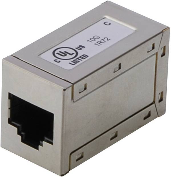 Digitus RJ45 Netwerk Adapter CAT 5, CAT 5e, CAT 6 [1x RJ45-bus - 1x RJ45-bus]  Grijs