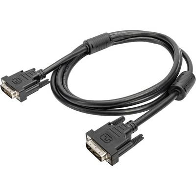 Digitus AK-990930-020-S DVI-kabel DVI Aansluitkabel DVI-D 24+1-polige stekker, DVI-D 24+1-polige stekker 2.00 m Zwart Af-0