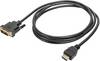 DIGITUS HDMI - DVI-adapterkabel, verpakking van 10, 2m, zwart