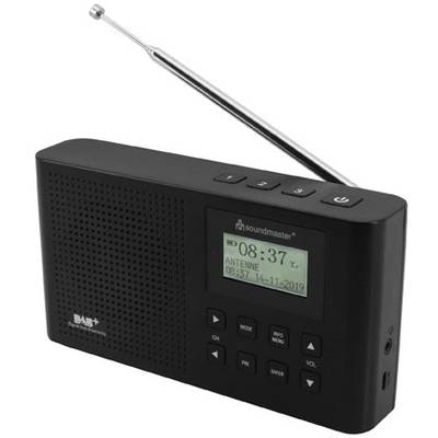 soundmaster DAB160SW Radio DAB+, VHF (FM) DAB+, FM  Zwart