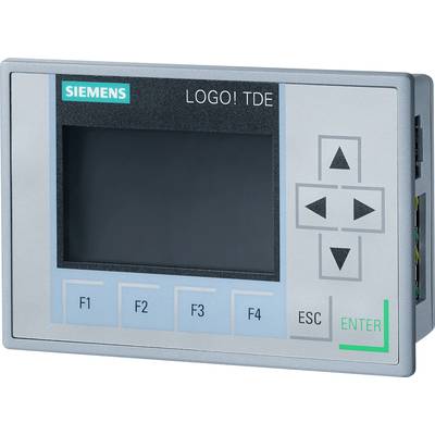 Programmeerbare logische controller 'SIEMENS LOGO! TDE' met display, vier functietoetsen (F1-F4), ESC- en ENTER-toets, navigatiepijlen.