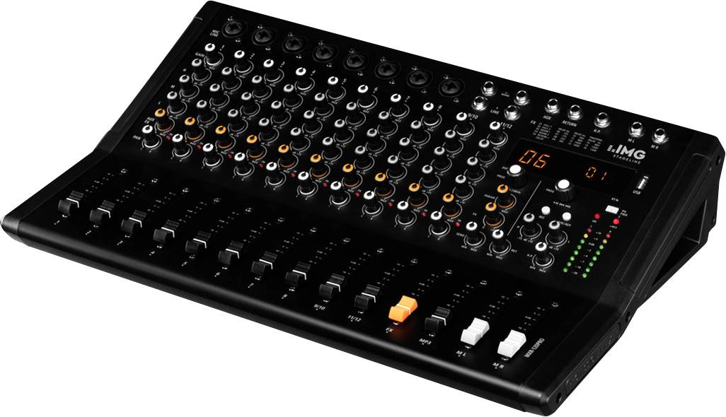 IMG Stageline MXR-120PRO Console-mengpaneel Aantal kanalen:12 Bluetooth, USB-aansluiting