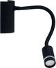 ECO-Light LED-KEPLER-NERO LED-KEPLER-NERO LED-wandlamp 3 W LED Zwart