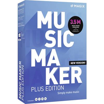 Magix Music Maker Plus Edition (2021) Volledige versie, 1 licentie Windows Muzieksoftware