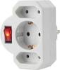 Sygonix SY-4673744 Stopcontactsplitter Wit