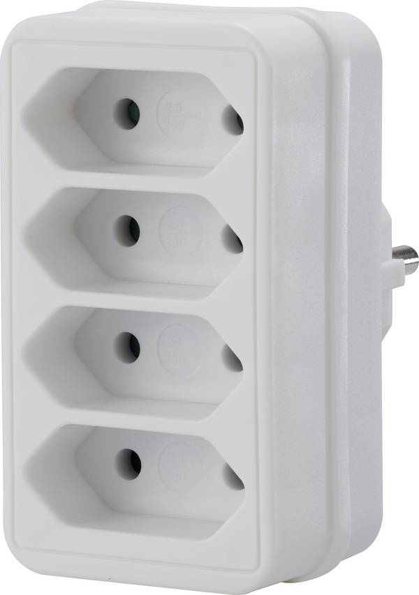 Sygonix SY-4673748  Stopcontactsplitter Wit