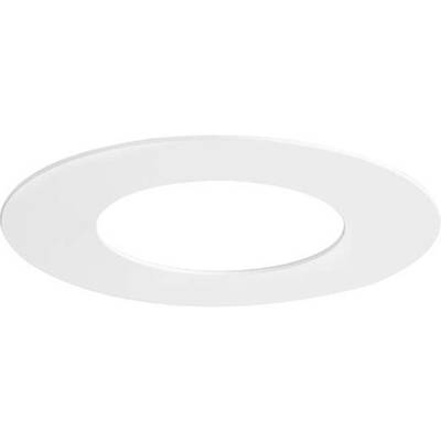 Rond, wit LED-inbouwarmatuur met een eenvoudig, modern design. Geschikt voor plafondmontage in woon- of kantoorruimtes.