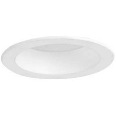 Ronde, witte inbouwspot voor plafondmontage in moderne stijl.