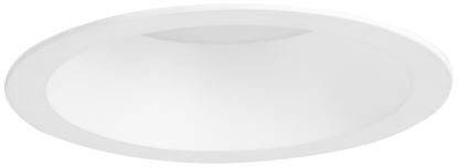 Een witte, ronde plafondlamp met een eenvoudig design, geschikt voor de verlichting van binnenruimtes.