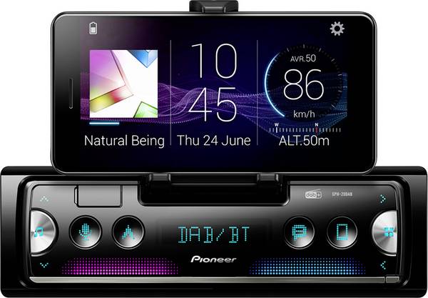 Pioneer SPH-20DAB Autoradio enkel DIN Bluetooth handsfree, DAB+ tuner