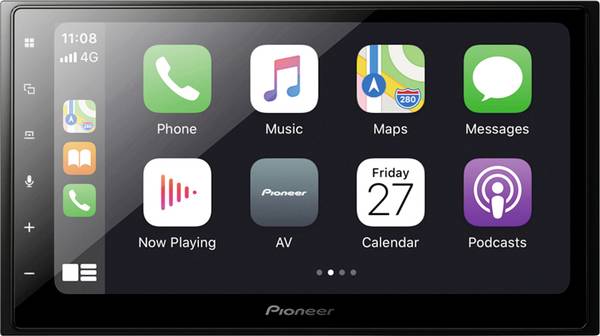 Pioneer SPH-DA250DAB Autoradio met scherm dubbel DIN Bluetooth handsfree, DAB+ tuner, AppRadio