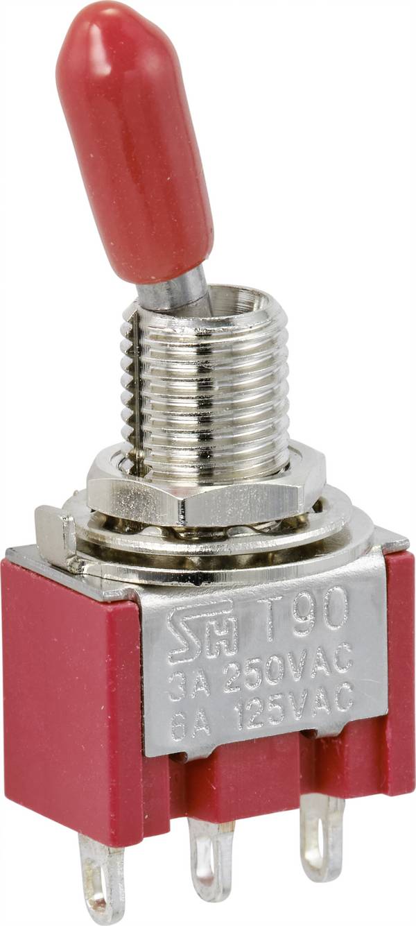 TRU COMPONENTS TC-9353980  Wipschakelaar 250 V/AC 3 A 1x aan/aan  Continu 1 stuk(s)