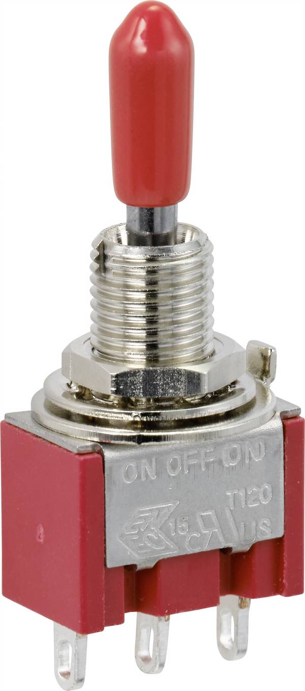 TRU COMPONENTS TC-9353988  Wipschakelaar 250 V/AC 3 A 1x aan/uit/(aan)  Continu/0/moment 1 stuk(s)