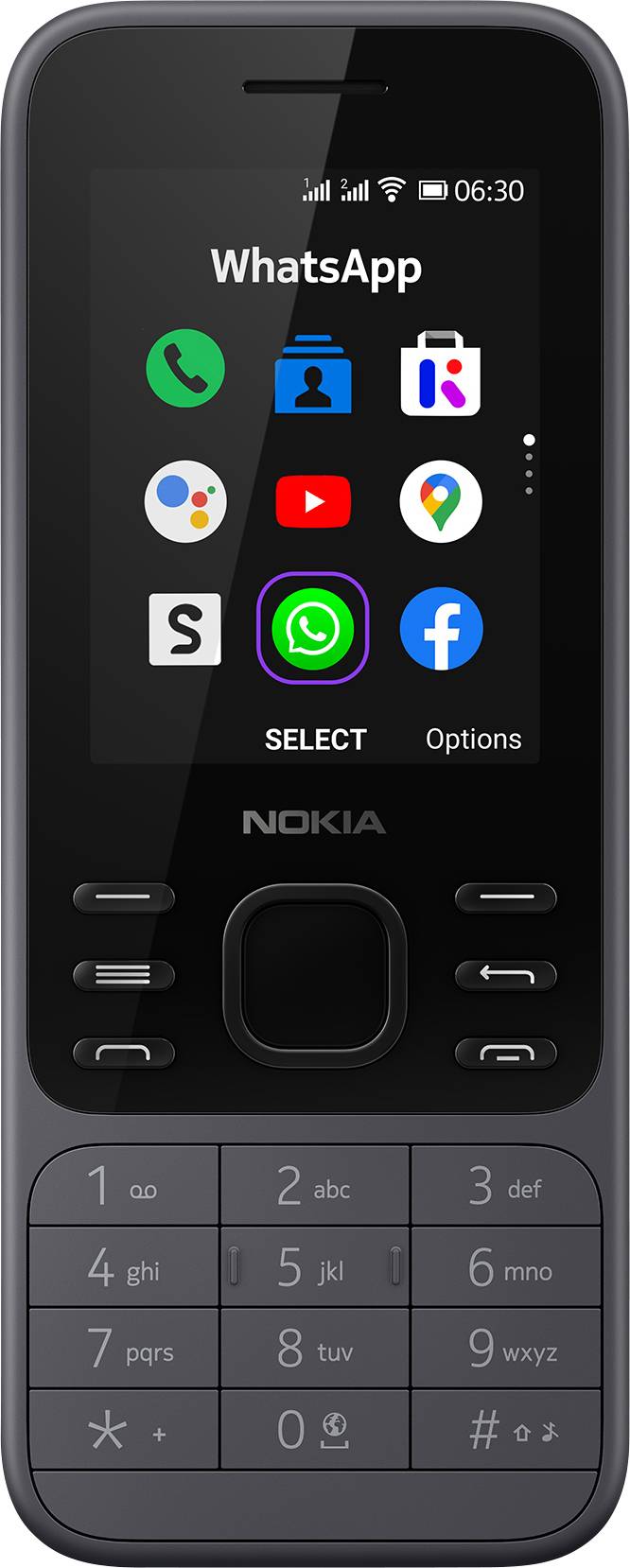 Nokia 6300 4G (Leo) telefoon Steenkool | Conrad.be