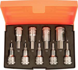 Conrad Bahco S9HEX Schroevendraaierdop 9-delig aanbieding