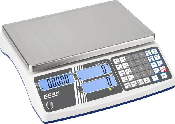 Kern KERN CIB 6K-4 Telweegschaal  Weegbereik (max.) 6 kg Resolutie 0.5 g werkt op een accu, werkt op stekkernetvoeding Grijs-wit (RAL 9002)