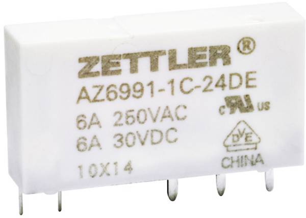 Zettler Electronics AZ6991-1C-12DE Printrelais 12 V/DC 8 1x wisselcontact 1 stuk(s)