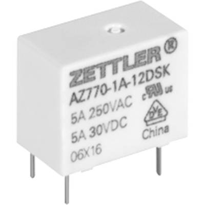 Zettler Electronics Zettler electronics Printrelais 12 V/DC 5 A 1x NO 1 stuk(s) 