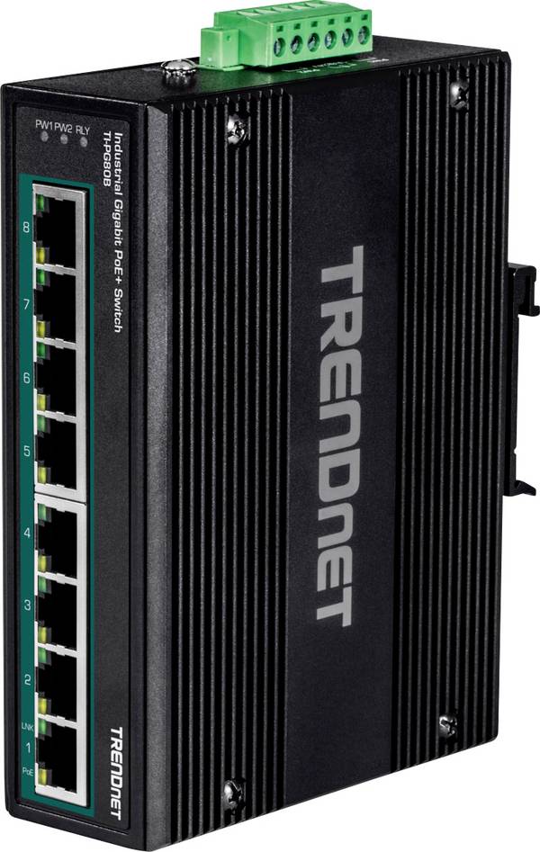 TrendNet 21.22.1466 TI-PG80B Industrial Ethernet Switch  10 / 100 / 1000 MBit/s
