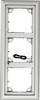 Mobotix MX-OPT-Frame-3-EXT-SV Montageaccessoire voor Accessoires voor deurintercom Zilver