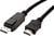 Een DisplayPort-naar-HDMI-kabel die wordt gebruikt om computers te verbinden met monitors of televisies.