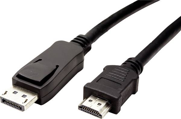 VALUE DisplayPort kabel DP - HDTV, M/M, zwart, 1,5 m