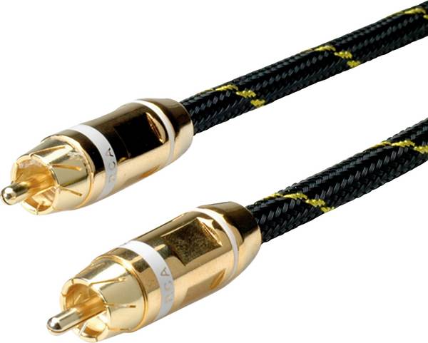ROLINE GOLD Tulp kabel. simplex M/M, Wit, 5 m