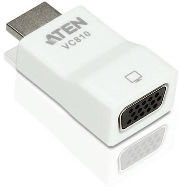 ATEN VC810-AT HDMI / VGA Adapter [1x HDMI-stekker - 1x VGA-bus] Grijs  0 m