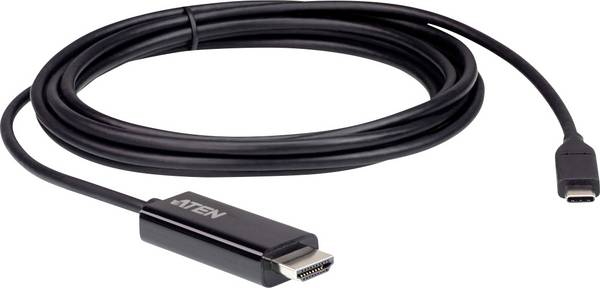 ATEN UC3238 USB-C-displaykabel USB-C / HDMI Adapterkabel USB-C stekker, HDMI-A-stekker 2.70 m Zwart 4K UHD