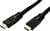 Twee zwarte HDMI-kabels met aansluitingen die worden gebruikt voor digitale audio- en videooverdracht.