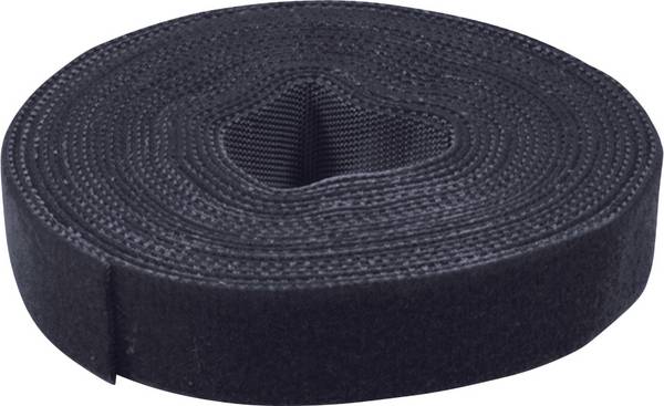 Value 25.99.5250 Klittenband Om te bundelen Lusdeel, Haak- en lusdeel, Haakdeel (l x b) 25 m x 10 mm Zwart 25 m