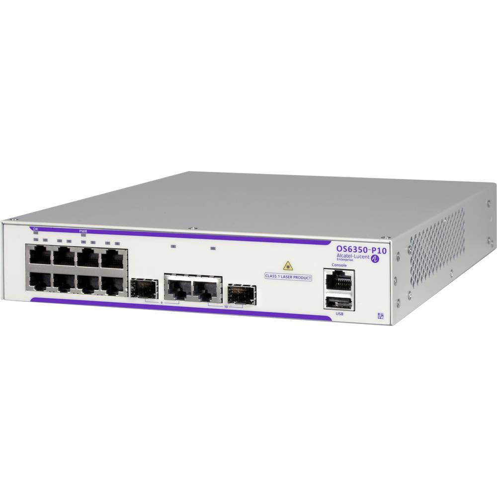 Alcatel-Lucent Enterprise OS6350-P10 Netwerk switch 10 poorten 20 GBit/s PoE-functie